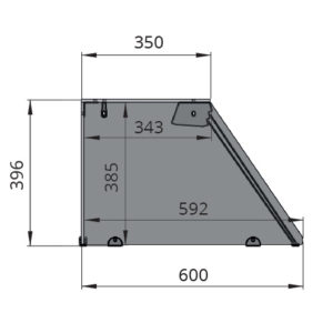 SNACK-Line Bain-Marie Theke 2x GN1/1, Granit Star Galaxy schwarz, 88x82x85,5 Glasaufbau Klarglas ohne Zwischenablage, H=396mm