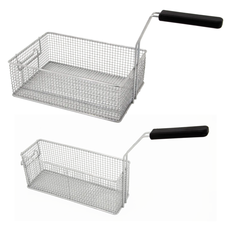 Frittierkorb 1/1 für Fritteuse 16 Liter aus Drahtgeflecht mit Deckel