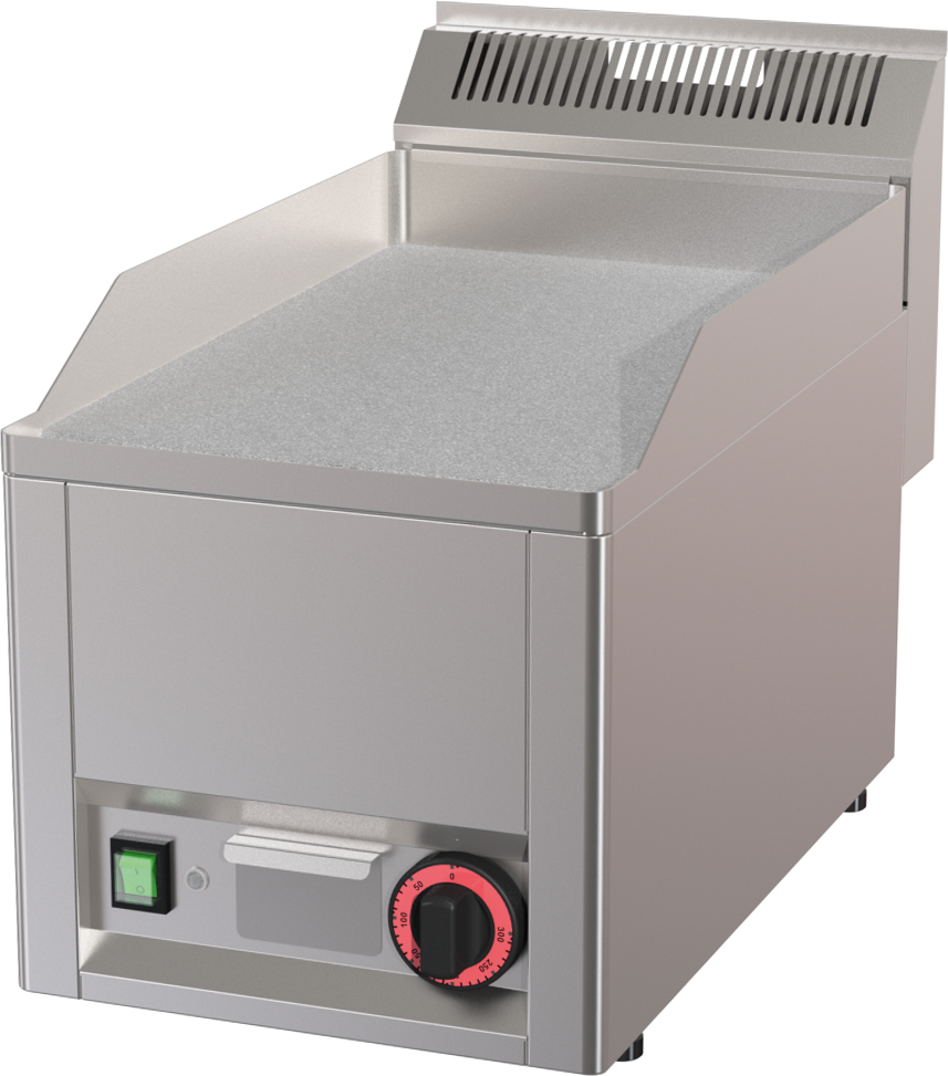 Elektro-Grillplatte 1 Heizzone Grillfläche glatt hartverchromt Auftischgerät