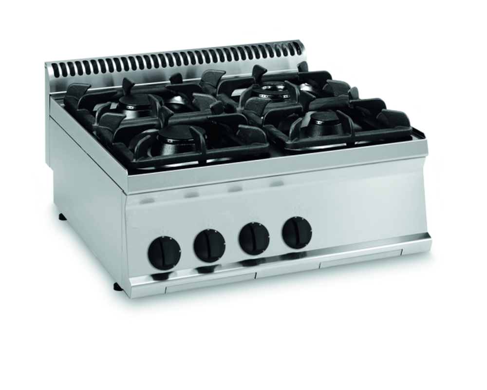 Gas-Kochfläche 19,5kW 4 Brenner Tischgerät