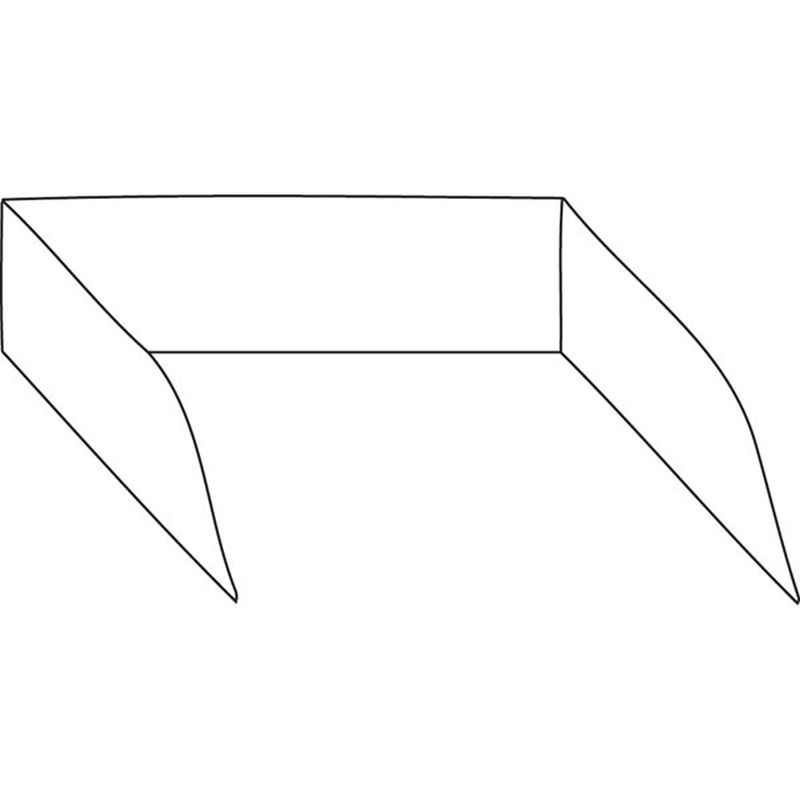 Spritzschutz für Grillplatten mit 120 cm Breite