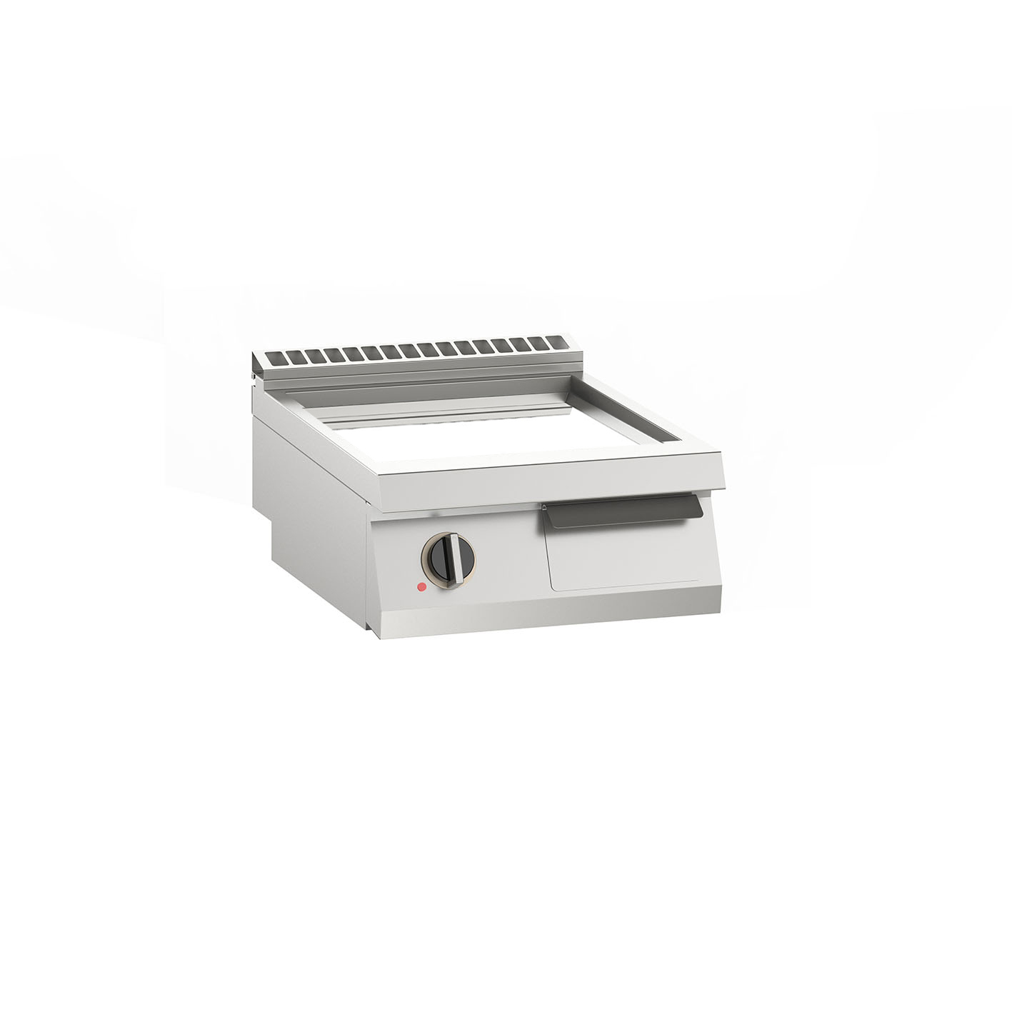 Elektro-Grillplatte glatt verchromt 7,5kW 1 Heizzone, Auftischgerät