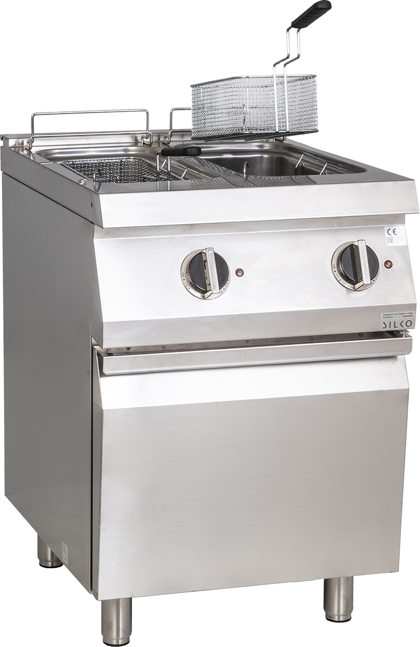 Elektro-Fritteuse 2 Becken je 10 Liter Standgerät 18kW