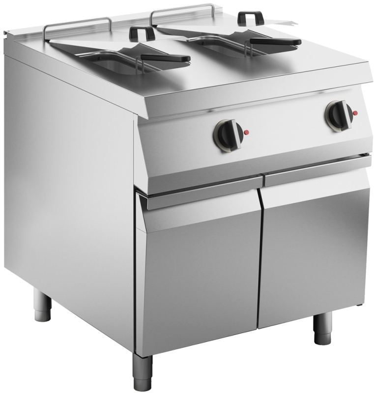 Elektro-Fritteuse 2 Becken je 15 L Standgerät 24kW
