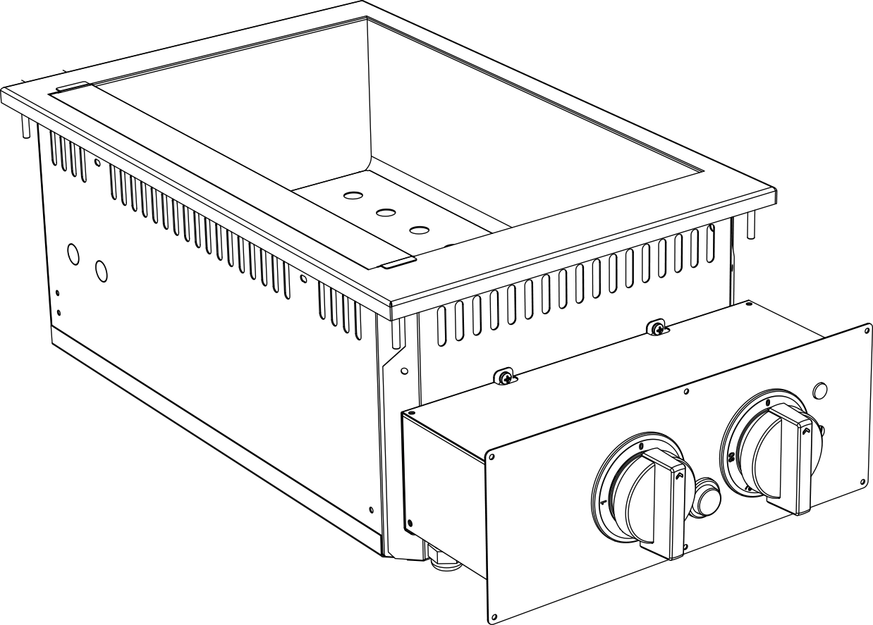 Elektro Bain Marie GN 1/1 Drop In 700 Breite 400mm