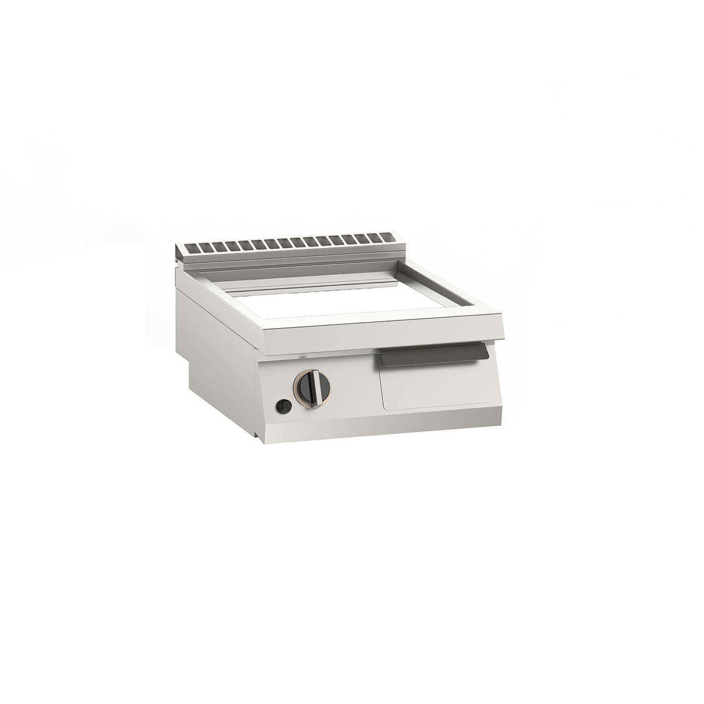Gas-Grillplatte glatt verchromt 11kW mit 1 Heizzone, Auftischgerät