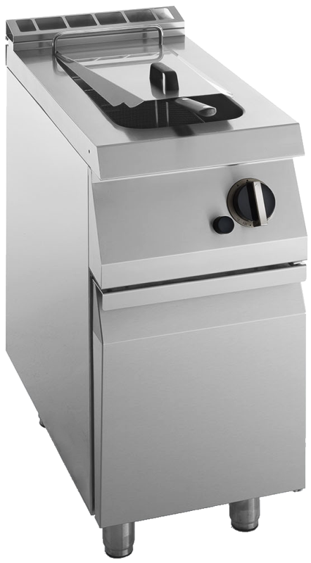 Gas-Fritteuse 1 Becken 10 L. Standgerät 10kW