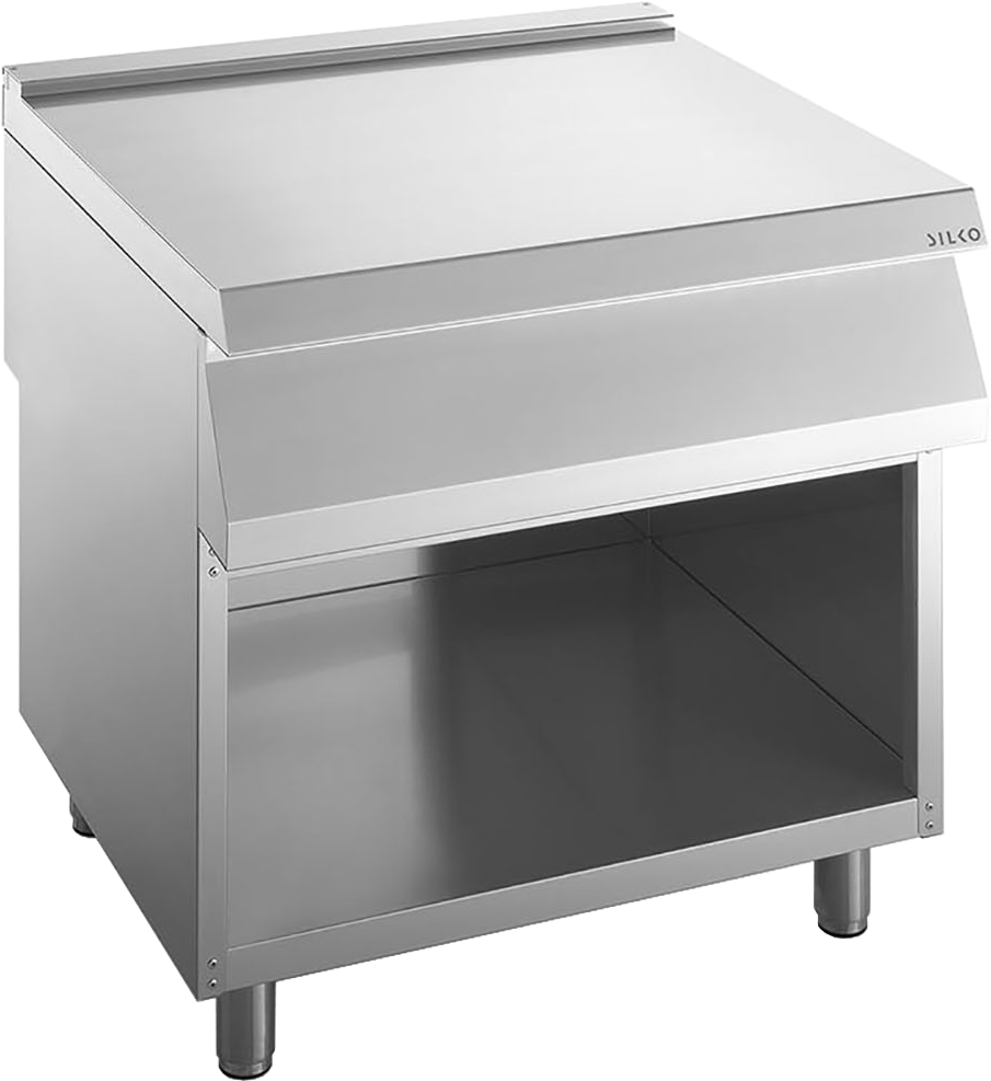 Neutralelement B 800mm ohne Schublade offener Unterbau
