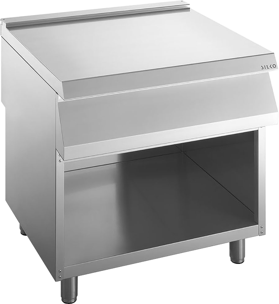 Neutralelement B 800mm mit Schublade offener Unterbau
