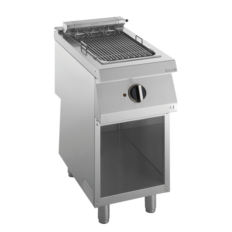 Elektro-Vaporgrill 5,41kW mit herausnehmbarer Wasser- und Fettauffangwanne