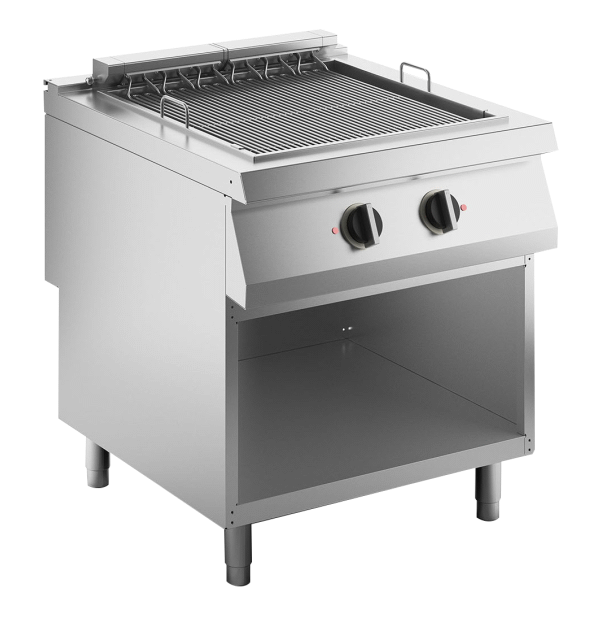 Elektro-Vaporgrill 10,83kW mit herausnehmbarer Wasser- und Fettauffangwanne