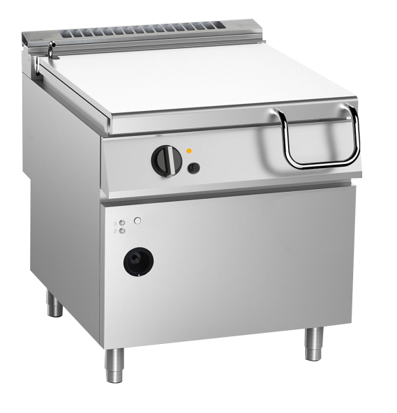 Gas-Kipp-Bratpfanne 80 L Compound-Stahl 80 Lt. 20 kW