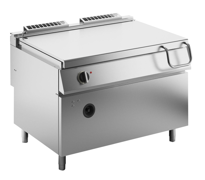 Gas-Kipp-Bratpfanne 120 L Compound-Stahl 24 kW