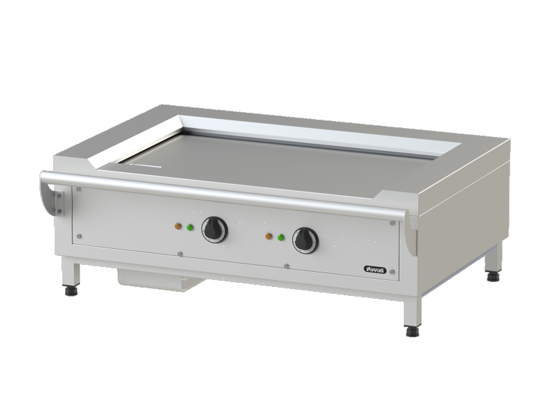 Elektro Teppanyaki-Grill mit 2 Heizzonen 11,7 kW Tischgerät