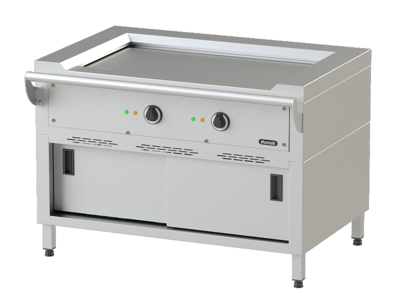 Elektro Teppanyaki-Grill mit 2 Heizzonen 11,7 kW Tischgerät