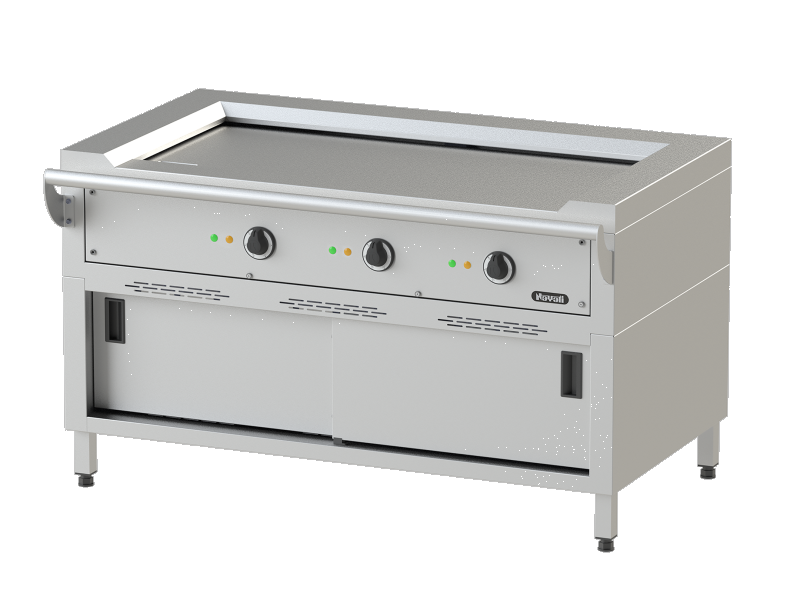 Elektro Teppanyaki-Grill mit 3 Heizzonen 14 kW Tischgerät