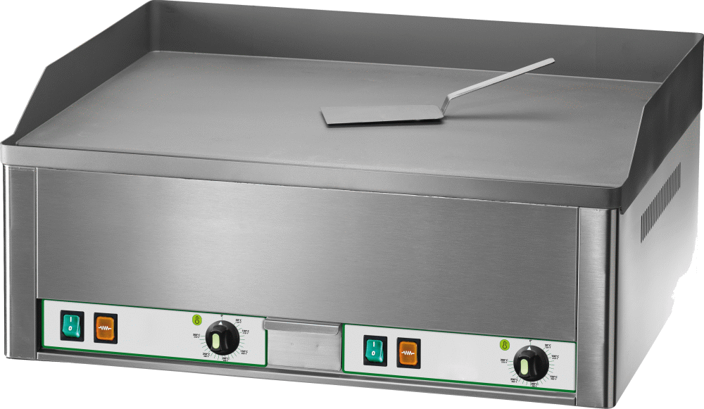 Elektro-Grillplatte 2 Heizzonen glatt 6kW