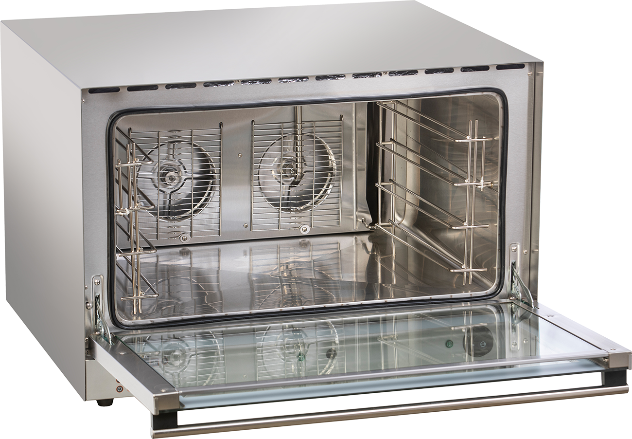 Heißluftofen Euronorm 6,4 kW mit manueller Beschwadung und digitaler Zeitanzeige