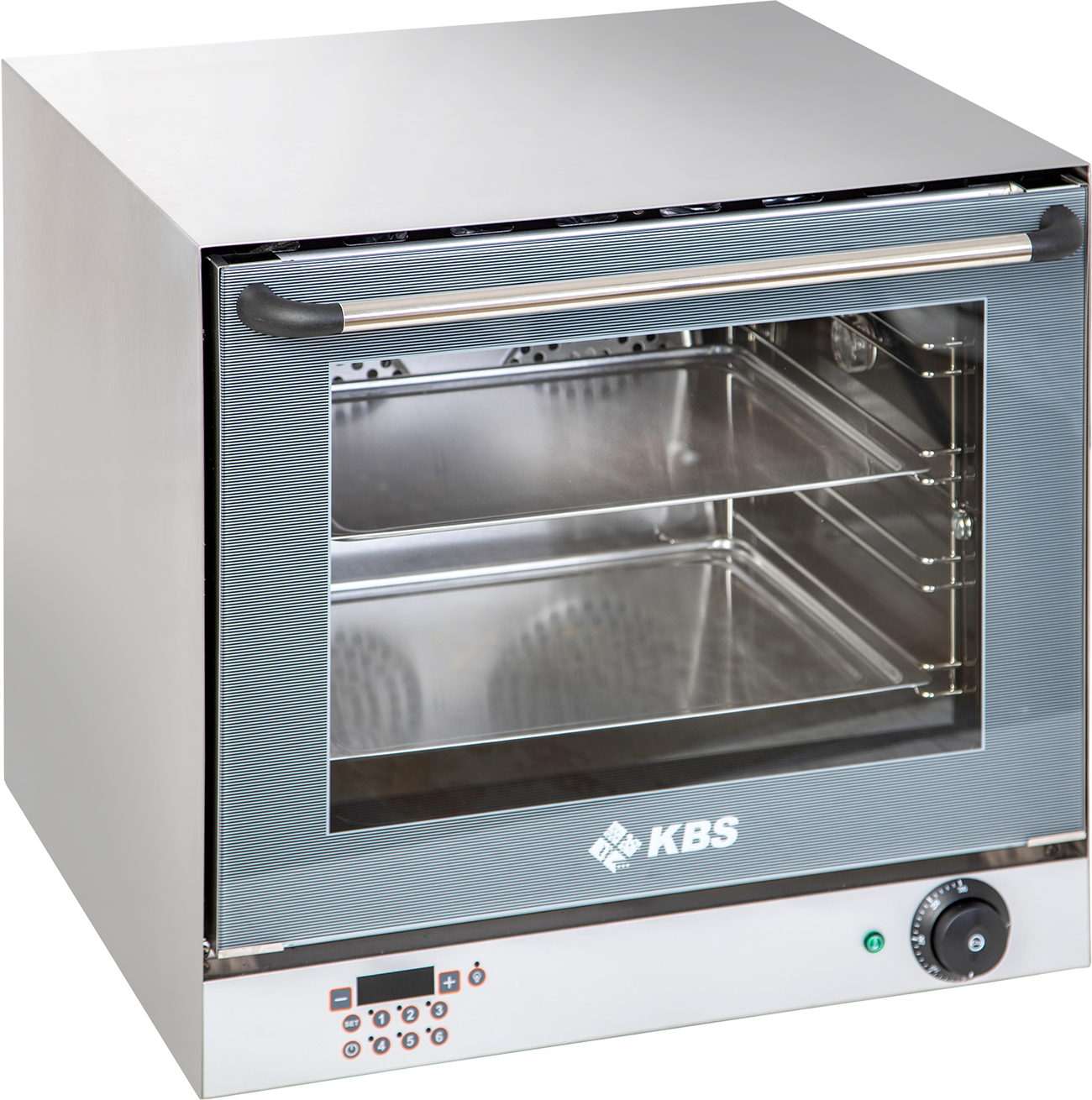 Heißluftofen 2,7 kW für 4 Bleche/Roste 430x320mm und digitaler Zeitanzeige