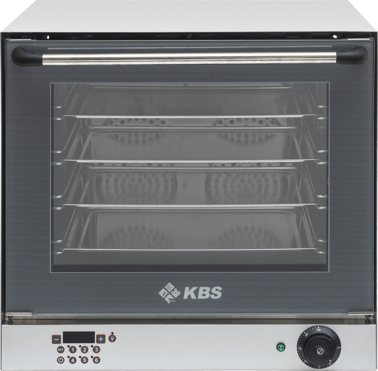 Heißluftofen 2,7 kW für 4 Bleche/Roste 430x320mm und digitaler Zeitanzeige