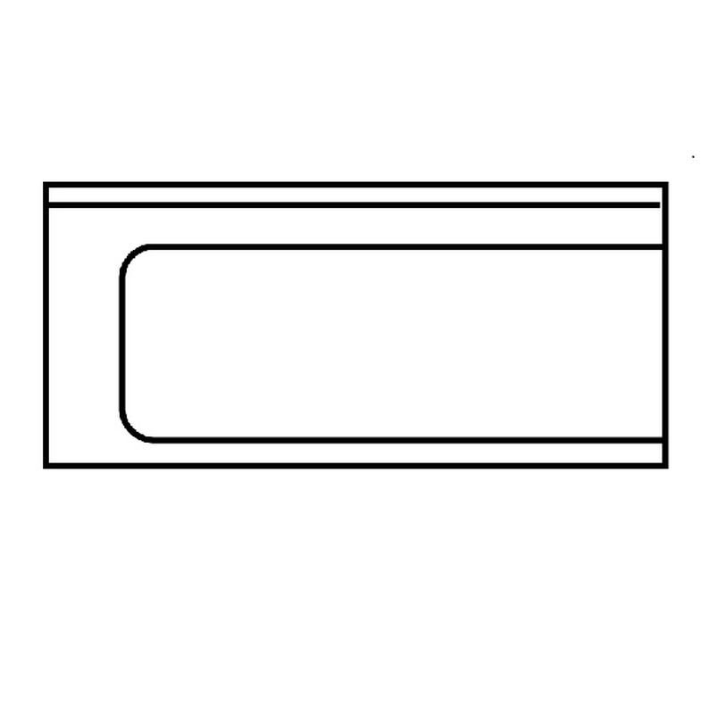 Ablauftisch Breite 70cm mit Grundboden, Anbau links