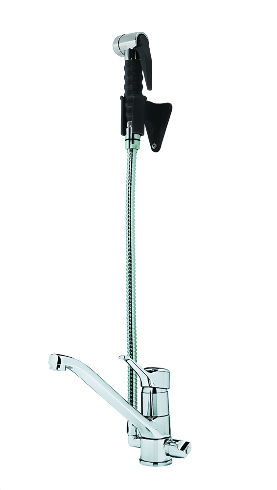 STYL Einhebel-Mischbatterie mit Brausekopf ECO 1/2 Zoll Wasseranschluß