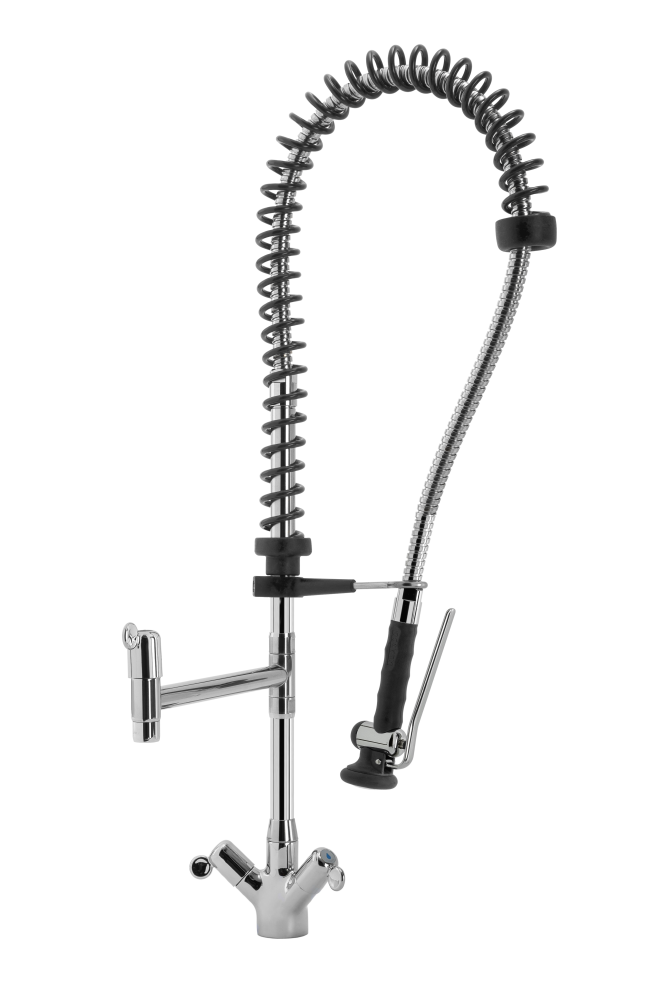 STYL SHRINK Geschirrwaschbrause Schwenkhahn und BEST-Semi LOW-FLOW Brausekopf