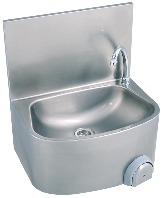 Handwaschbecken halbrunde Form BxTxH 48x35x52cm