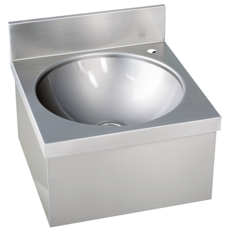 Handwaschbecken eckige Form ohne Mischbatterie BxTxH 40x40x23,5cm