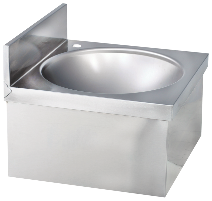 Handwaschbecken eckige Form ohne Mischbatterie BxTxH 40x40x23,5cm