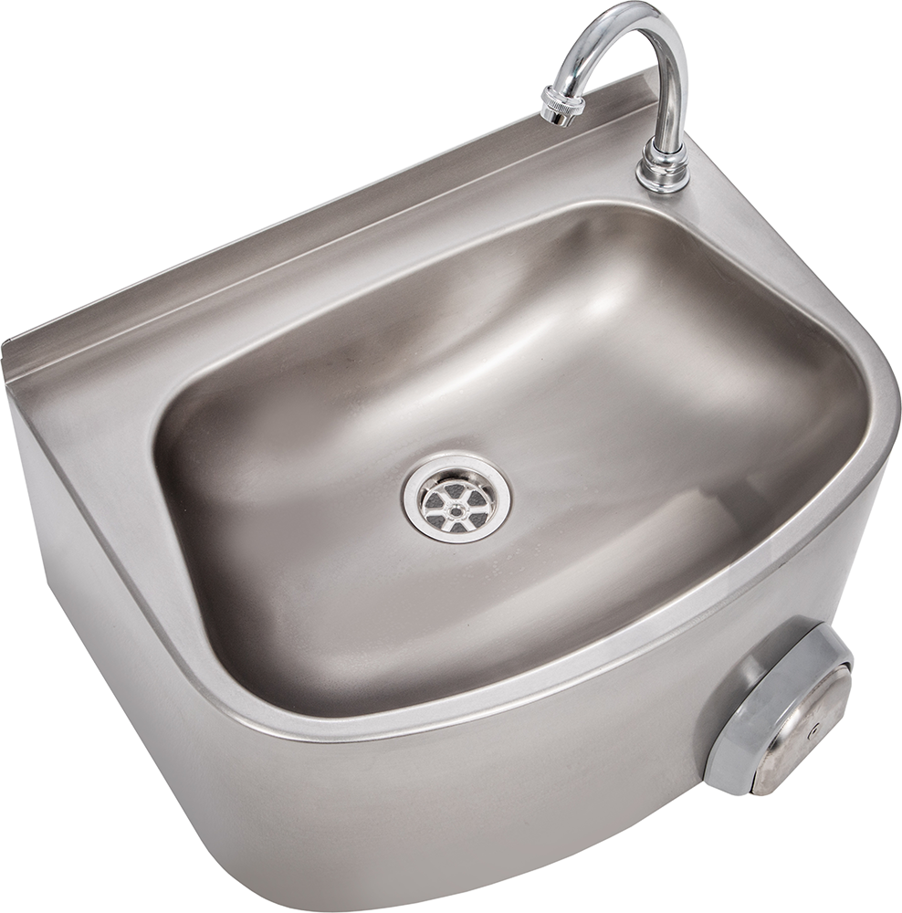 Handwaschbecken halbrunde Form BxTxH 48x35x22cm