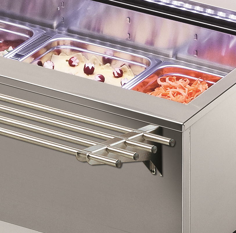 Salatbar Isola 4M VT Tablettrutsche Rundrohr
