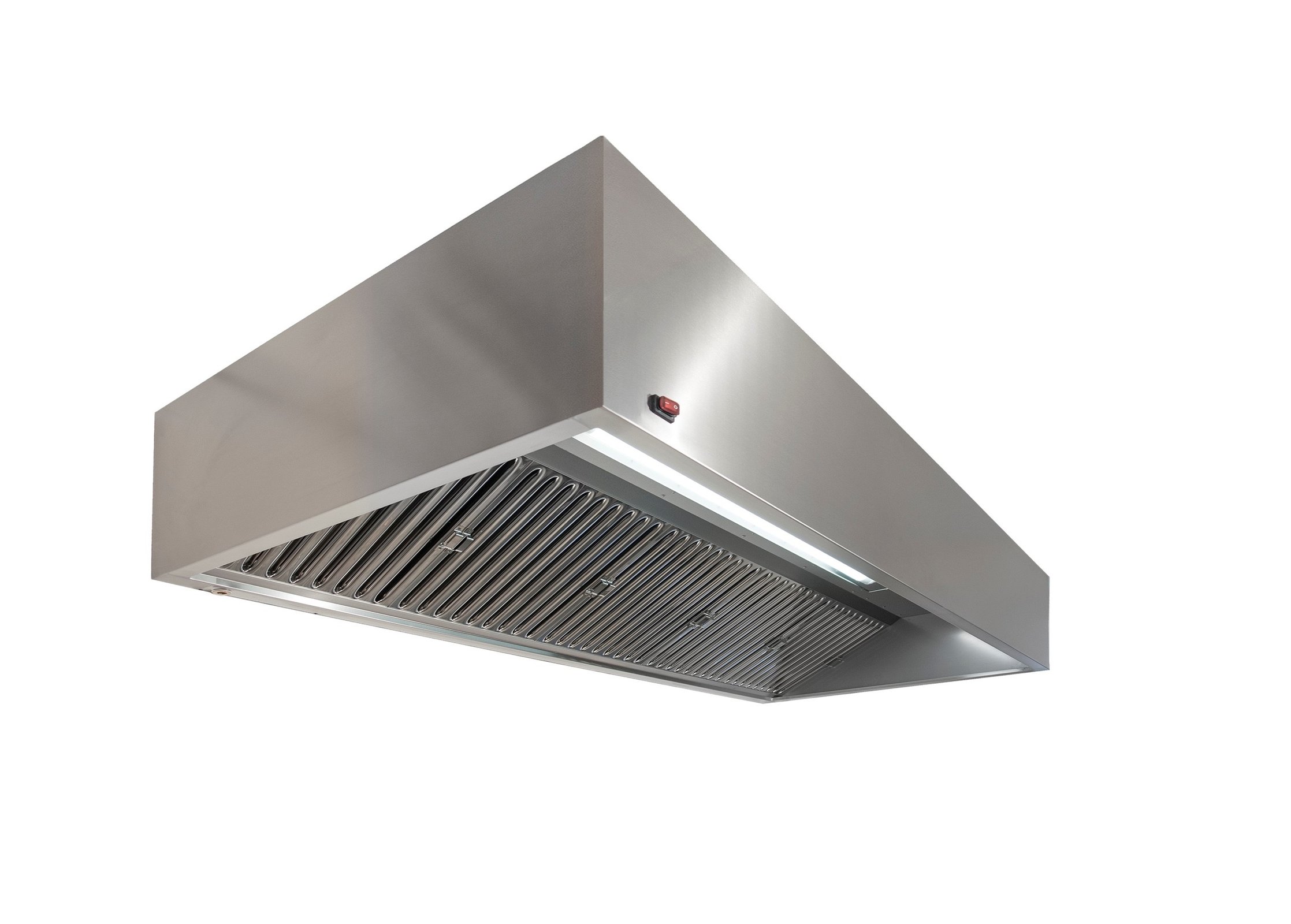 Wandhaube Kubusform 260x110cm Flammschutzfilter Typ F1