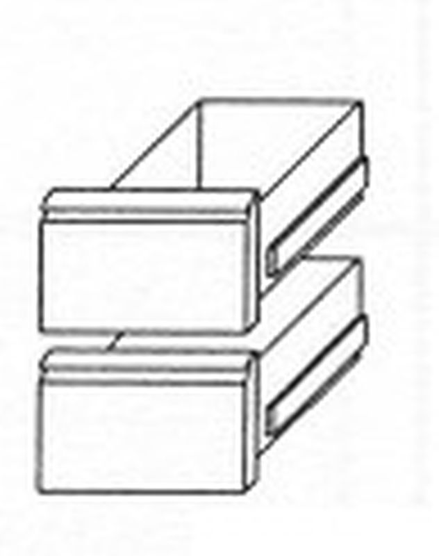 Schubladensatz 1/2 +1/2 Kühltischschubladensatz KTE Serie