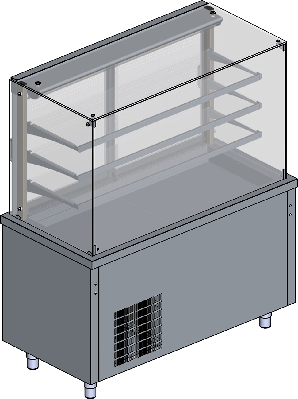Kühlvitrine Umluft Modul 2 GN 1/1