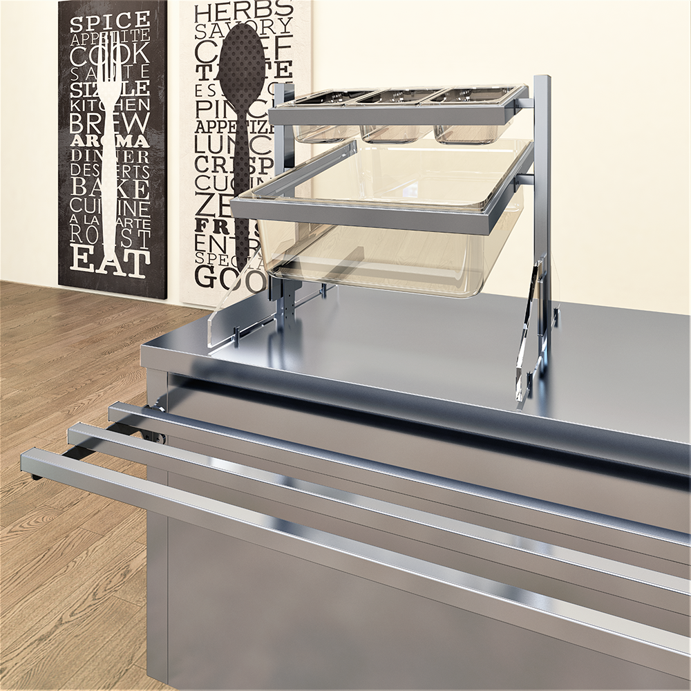 Besteckhalter mit Brotausgabe