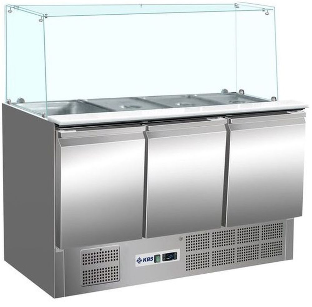 Saladette gerader Glasaufbau KBS 904