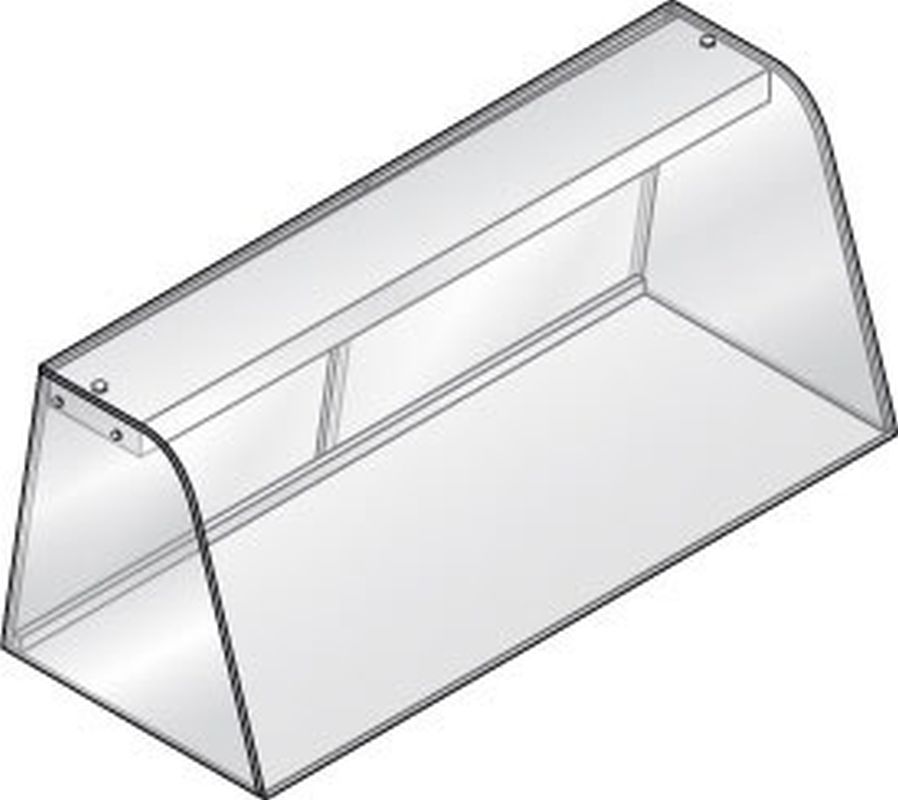 Hustenschutz neutral GN 2/1 für Einbauwanne und Einbauplatte