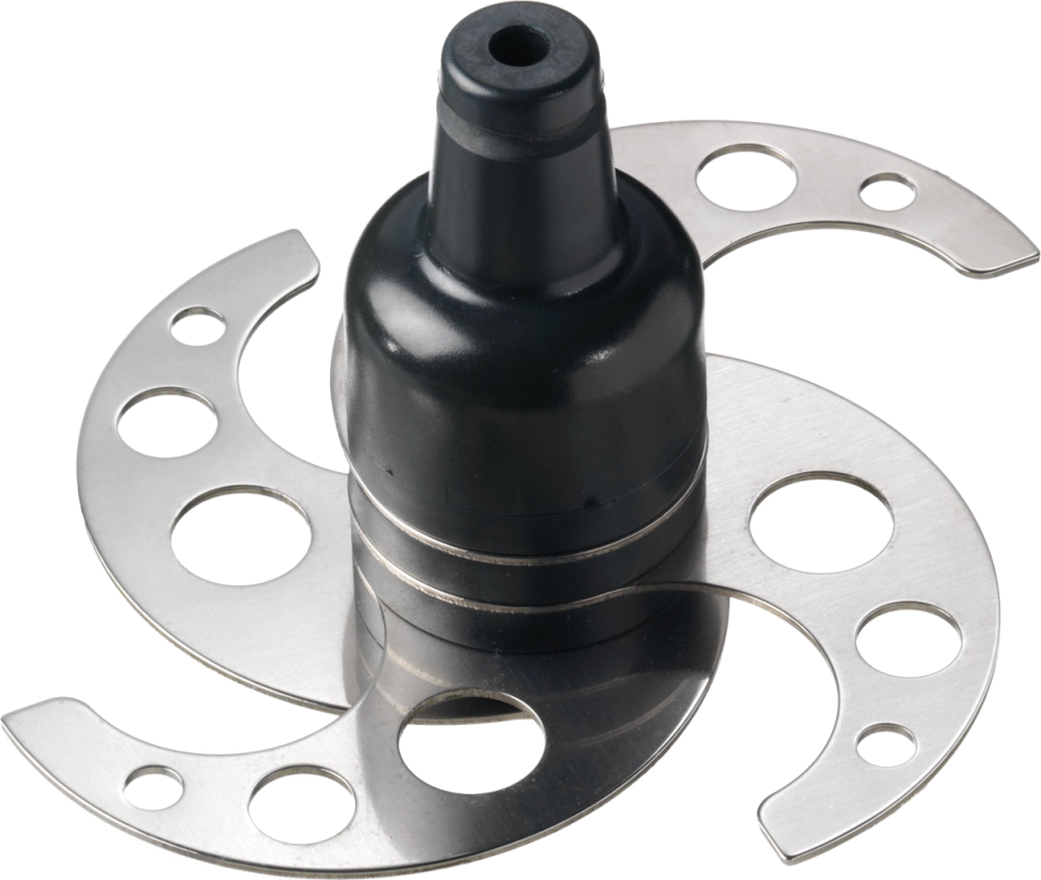 Emulsionsmesser 4 Klingen gelocht, mit Schaft für Cutter Modell 40500010 und 40500011