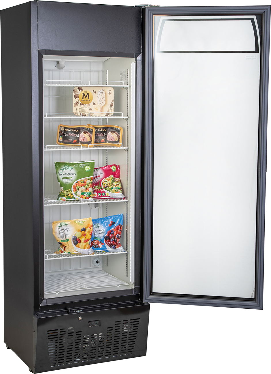 Glastürtiefkühlschrank TK 402 GDU schwarz