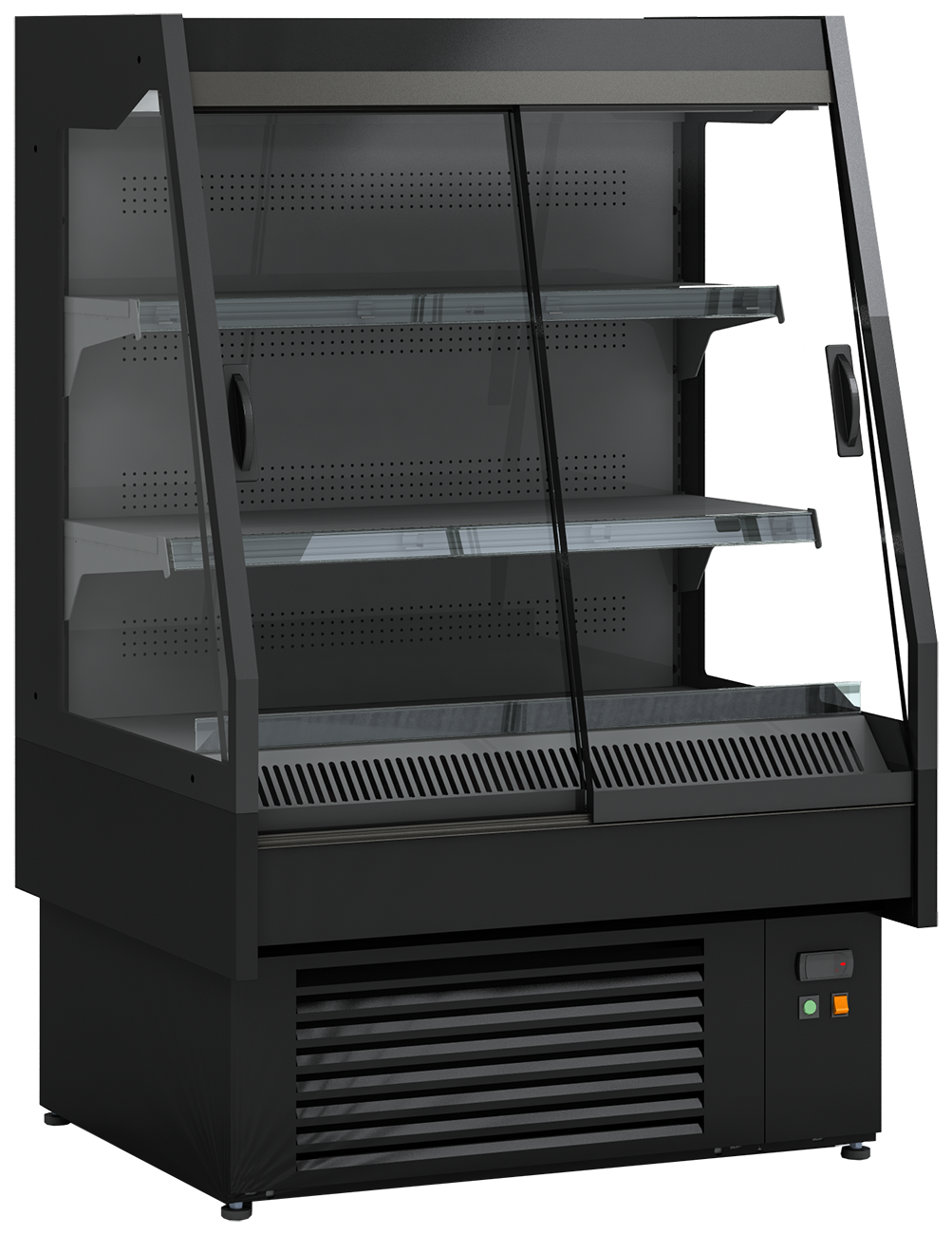 Wandkühlregal Maple 100 mit Schiebetüren