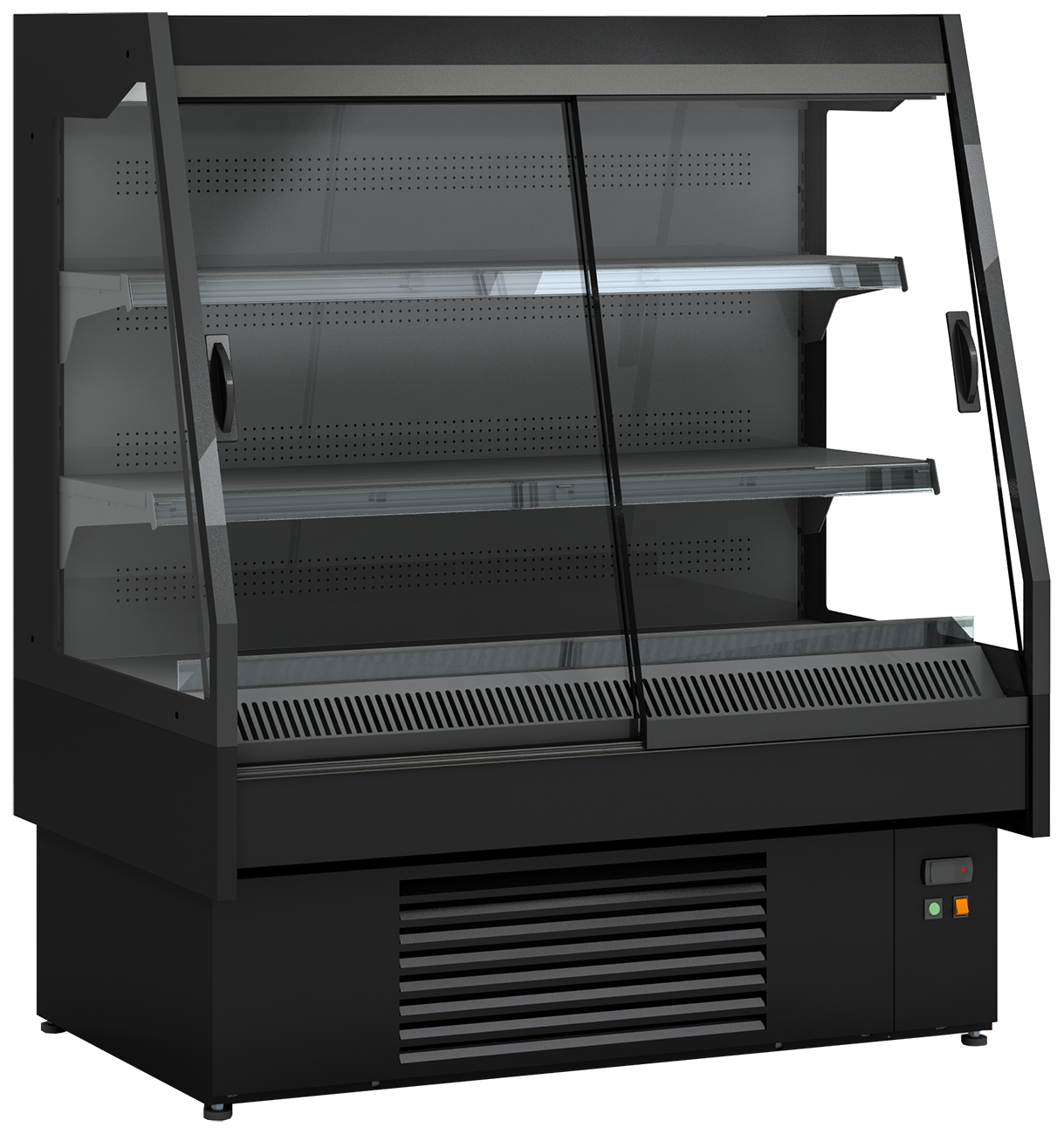 Wandkühlregal Maple 130 mit Schiebetüren