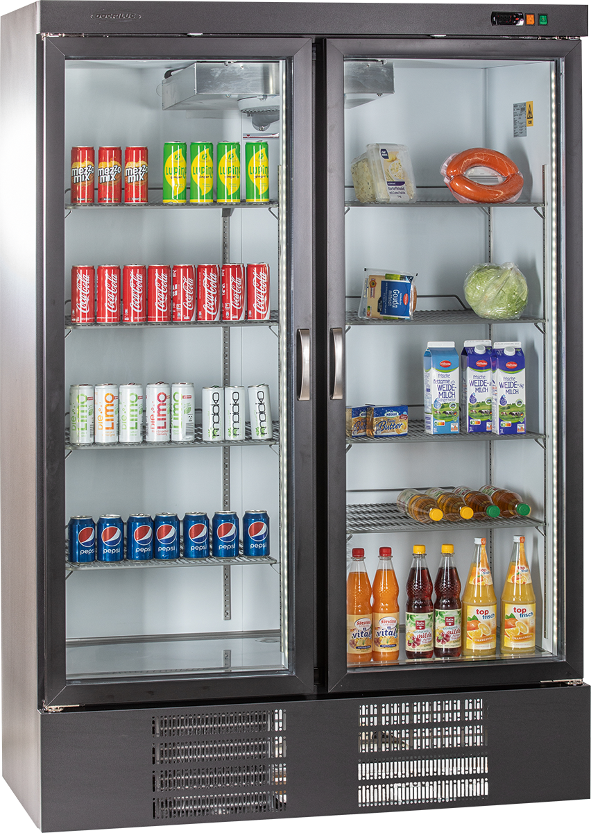 Glastür-Tiefkühlschrank TKU 1200 G mit Drehtüren