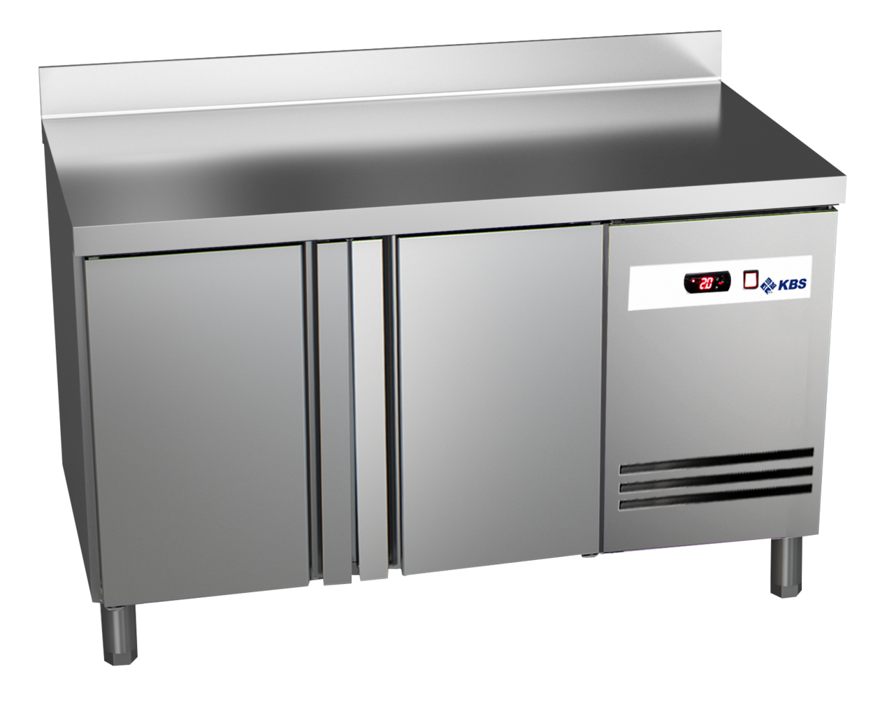 Tiefkühltisch Ready TKT2610 mit Arbeitsplatte und Aufkantung 2 Türen