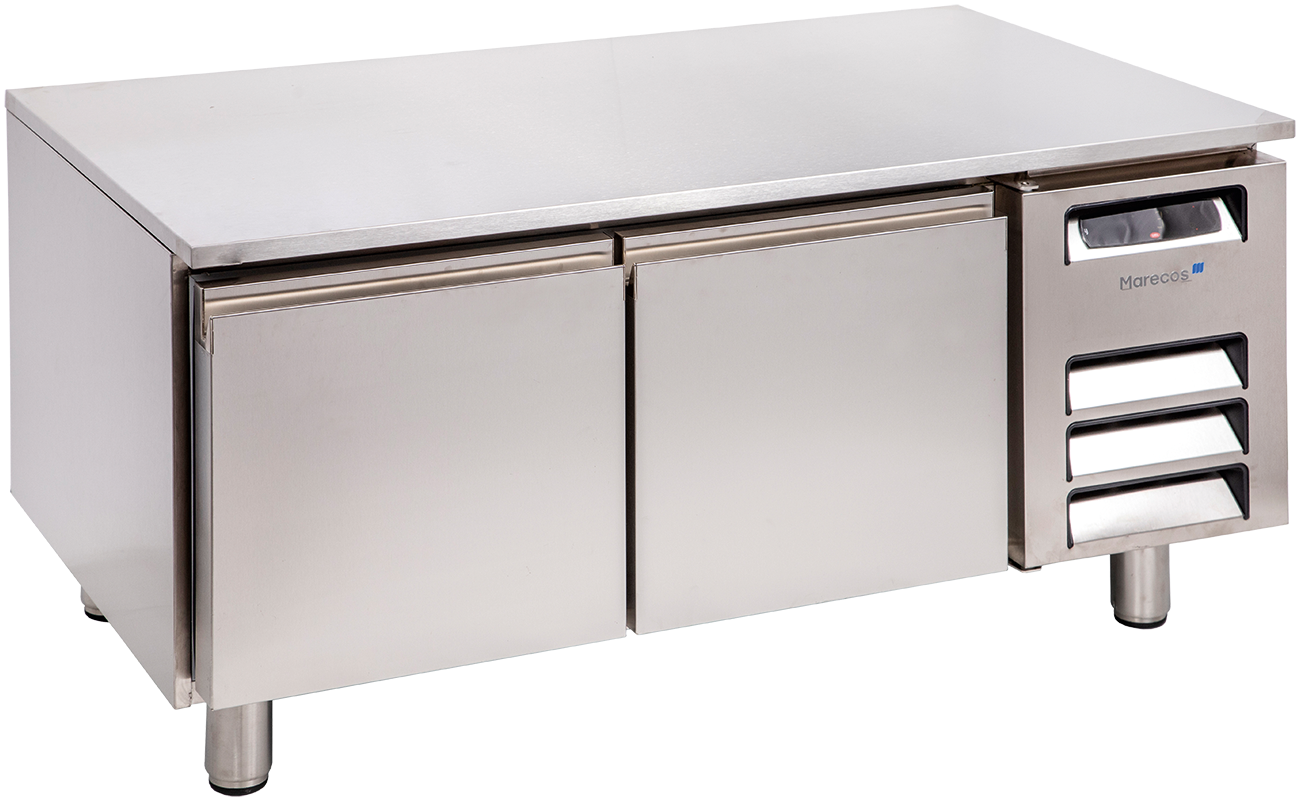 Snack 1270 Unterbaukühltisch mit abnehmbarer Arbeitsplatte und 2 Schubladen
