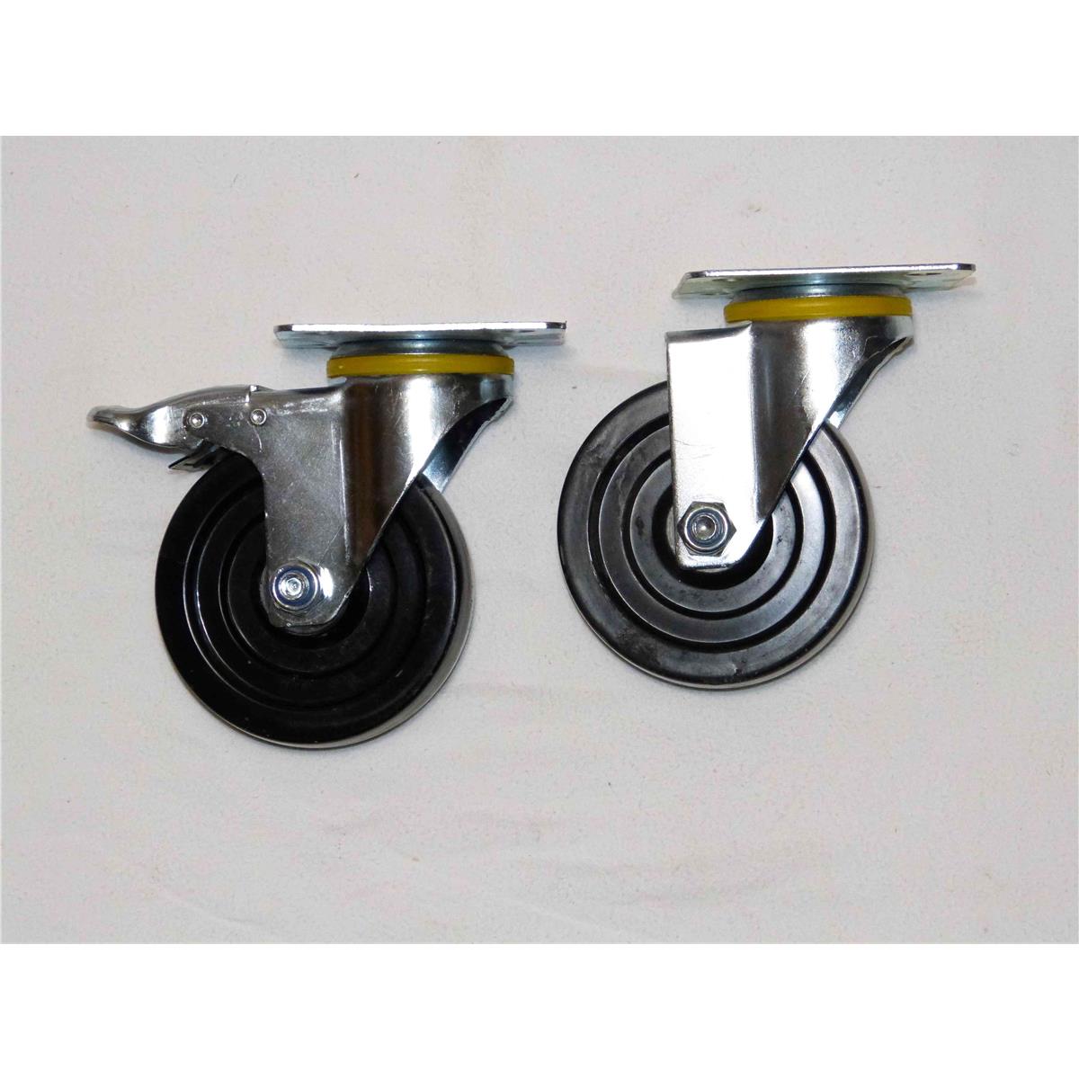 6er Set Räder - Höhe 125mm