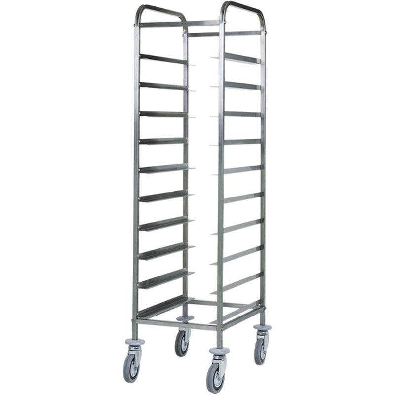 Abräumwagen 380 für 10 Tabletts GN 1/1 ohne Seitenwände