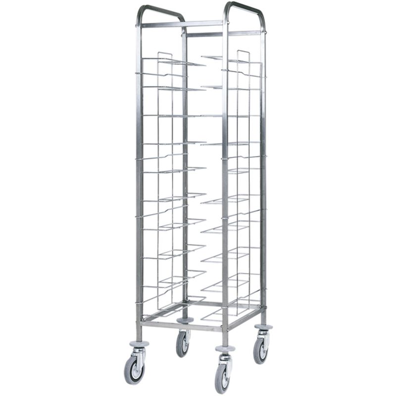Abräumwagen 520 für 10 Tabletts oder GN Tabletts ohne Seitenwand