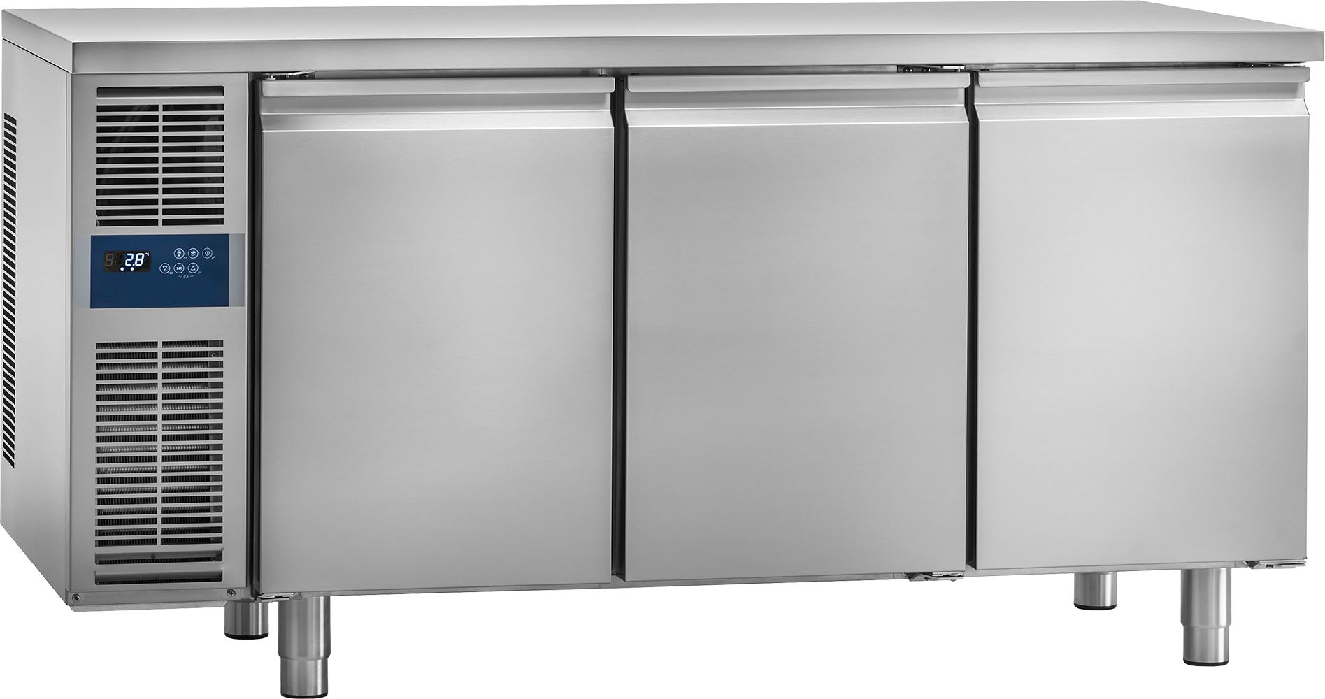 Kühltisch KT 3710 O mit Arbeitsplatte für Zentralkühlung