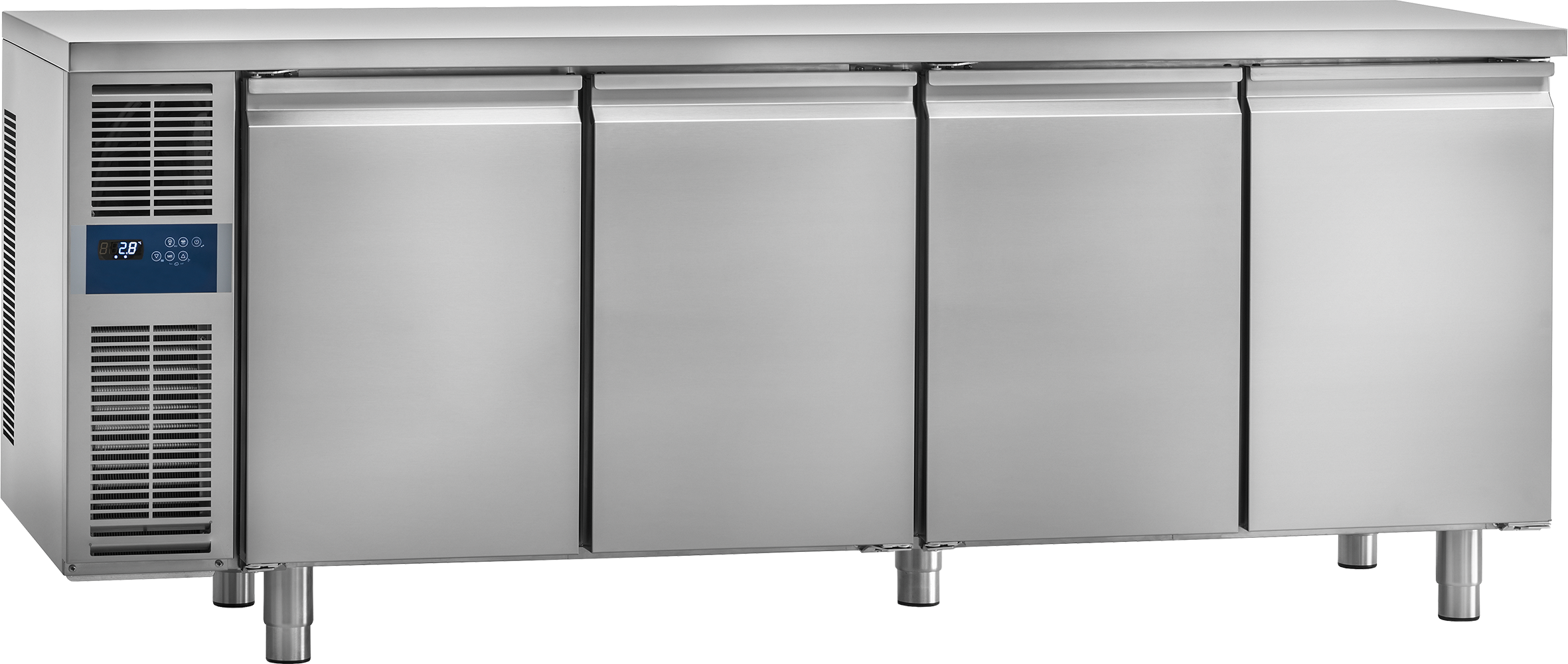 Kühltisch KT 4710 O mit Arbeitsplatte für Zentralkühlung